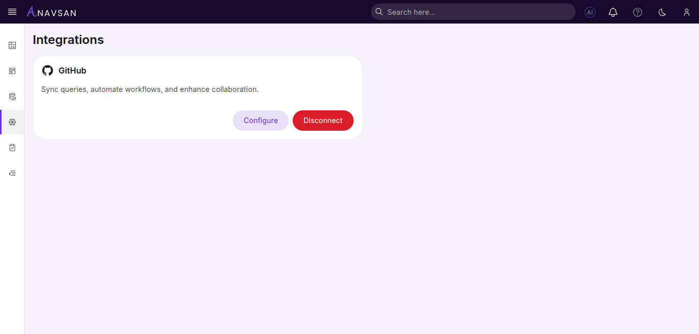 Manage Integration Buttons