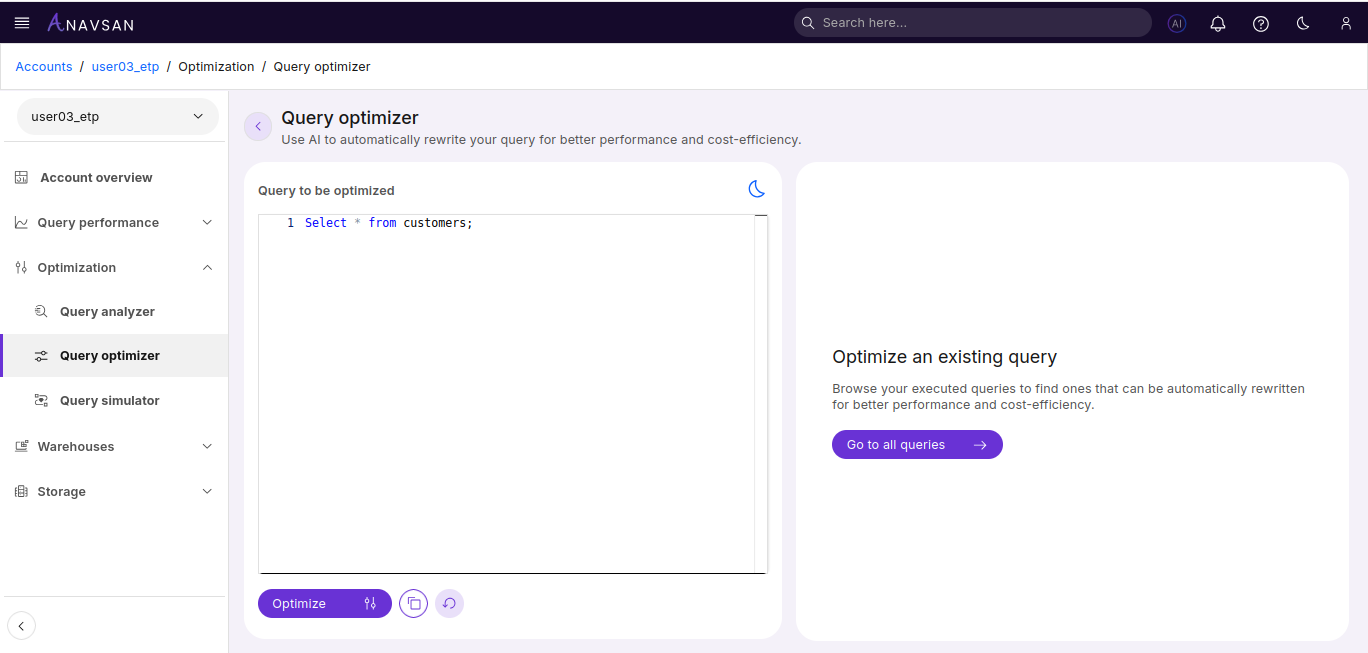 Query Optimizer - With Query